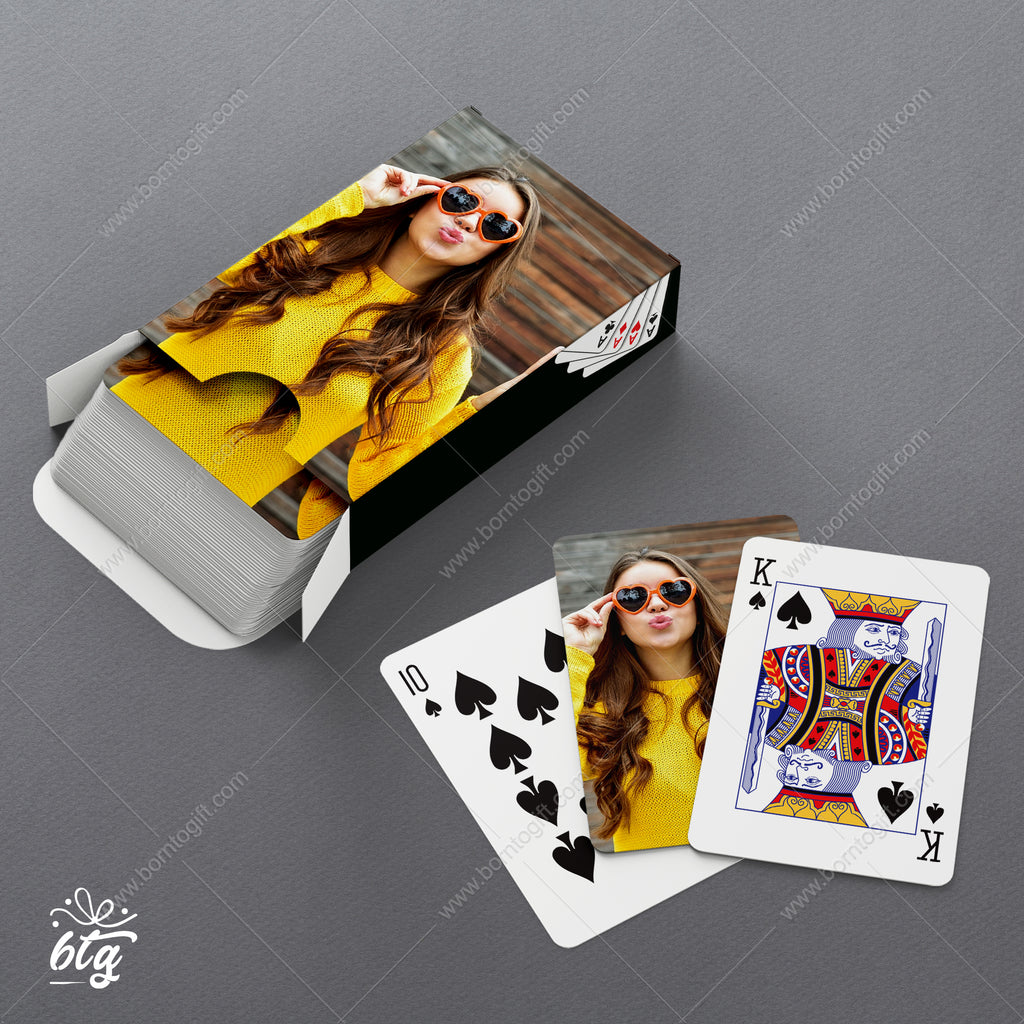 Personlised Playing Cards - Photo - (No Frame / Edge to Edge)