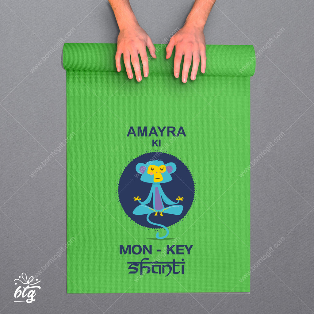Personalised Yoga Mat - Mon Key Shanti