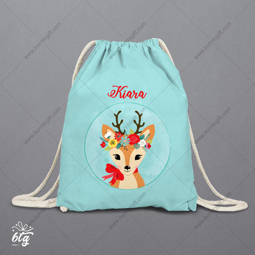 Personalised Drawstring Bag Dear - Main Image