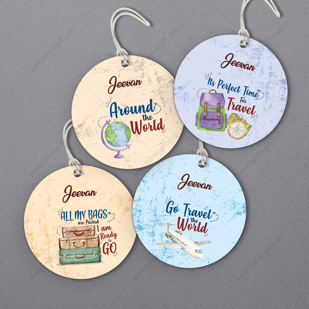 Personalised Luggage Tags Round 03